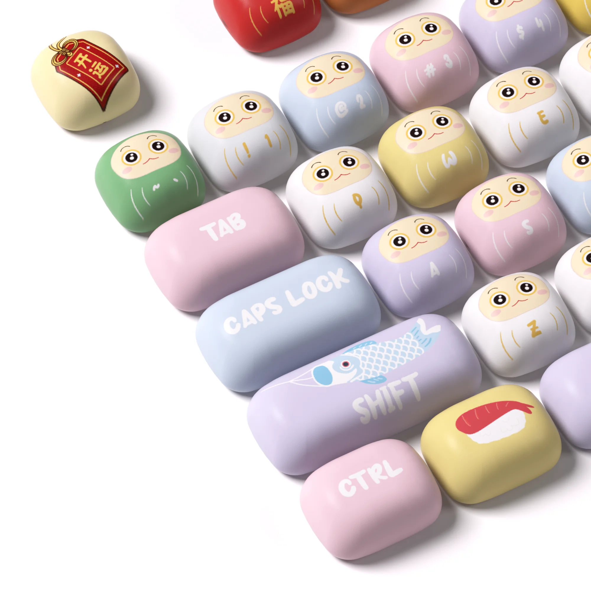 AKKO Keycap set – Good Luck Charm (PBT Dye-subbed / MOG profile / 139 nút)