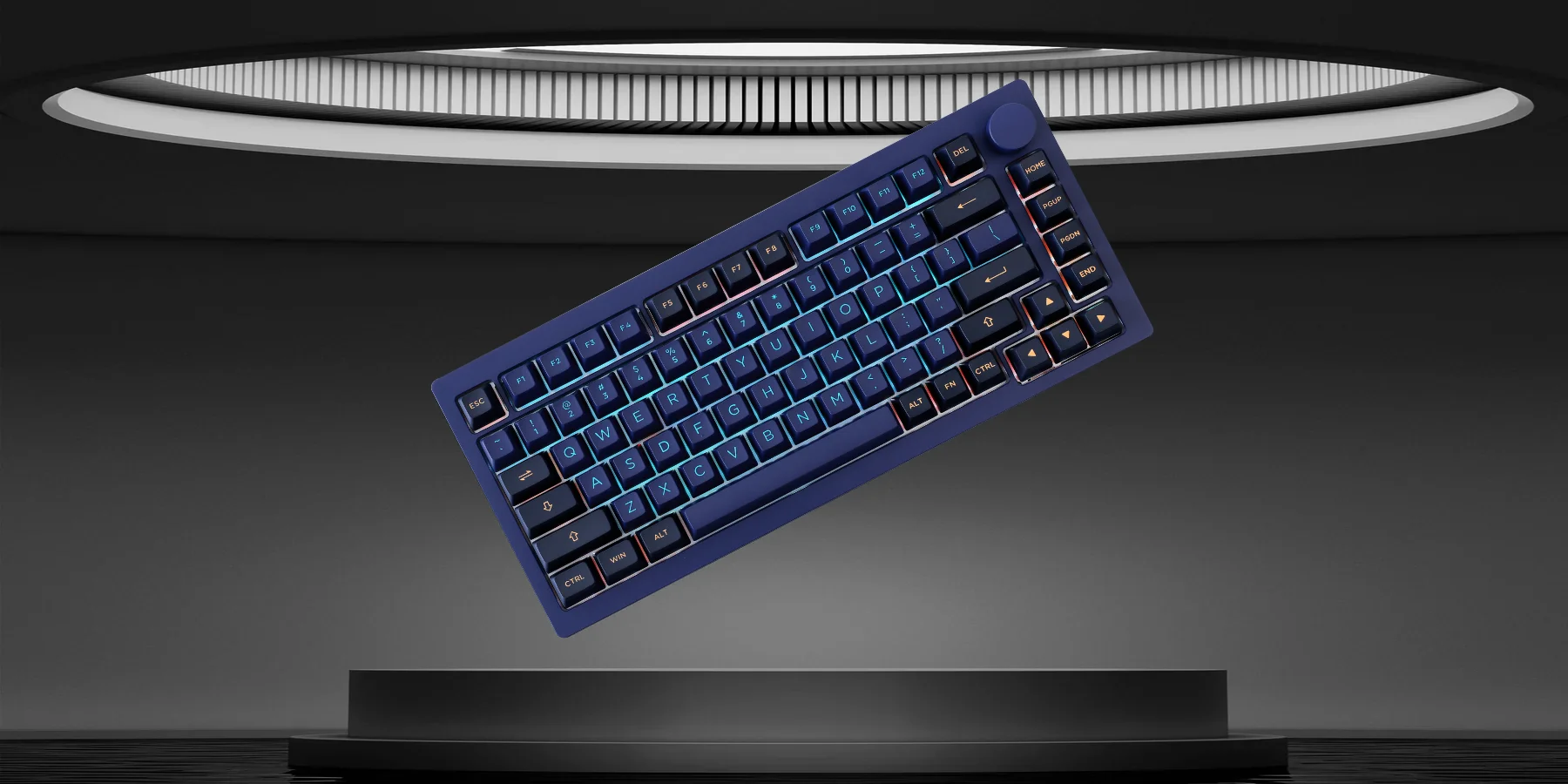 Bàn phím MonsGeek M1W HE-SP V3 Horizon Blue (Magnetic Switches – 8K Hz Polling Rate Wired USB-C – Multi mode)