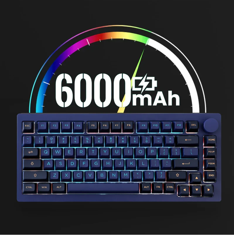 Bàn phím MonsGeek M1W HE-SP V3 Horizon Blue (Magnetic Switches – 8K Hz Polling Rate Wired USB-C – Multi mode)