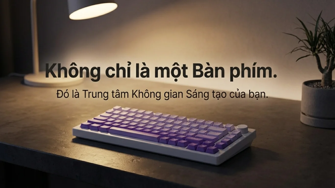 Bàn phím cơ AKKO 5075 V3 White&Purple Gradient