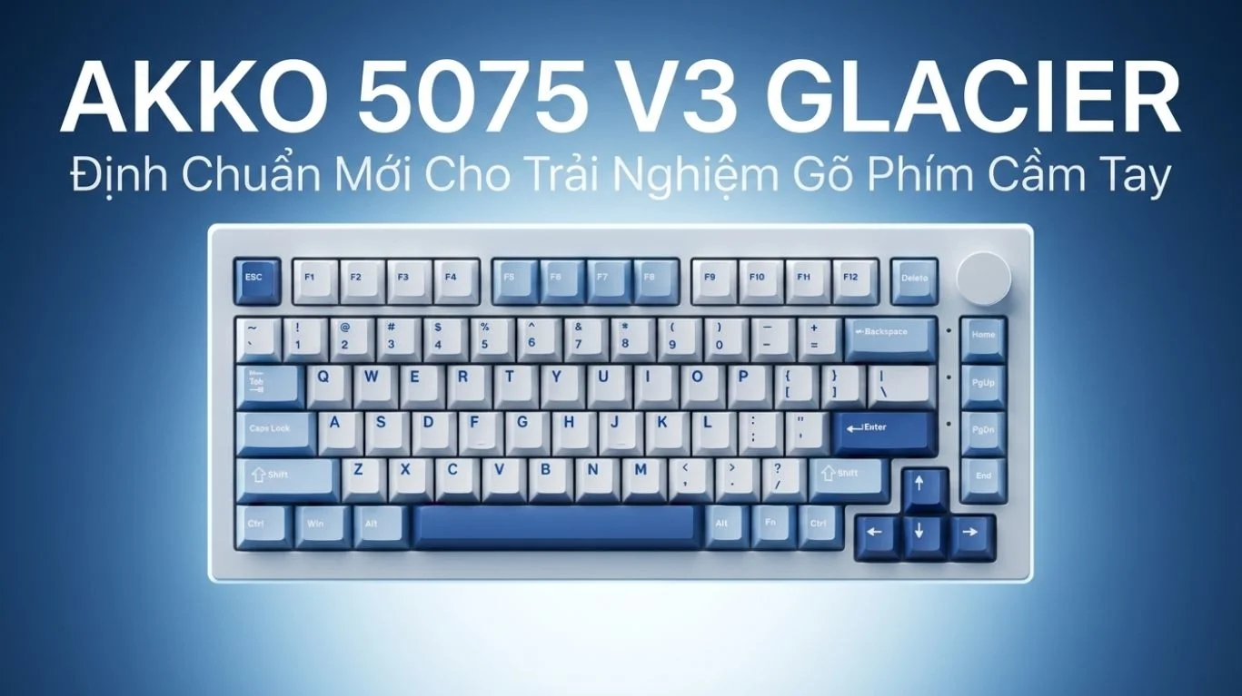 Bàn phím cơ AKKO 5075 V3 Glacier