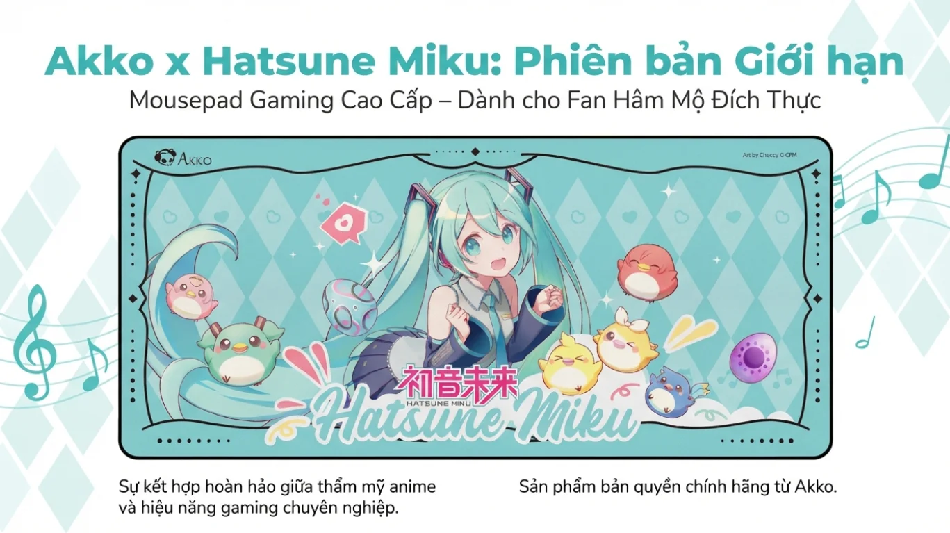 Bàn di AKKO Hatsune Miku