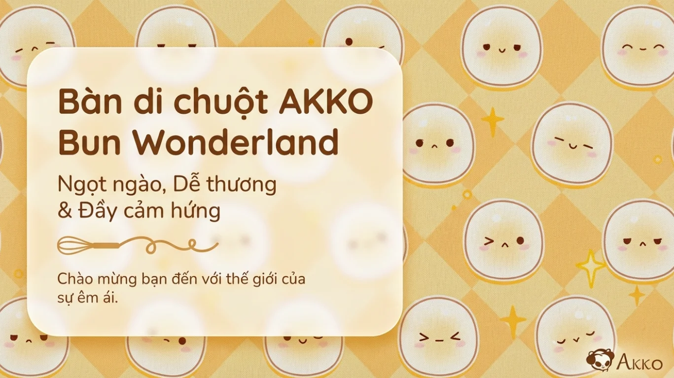 Bàn di AKKO Bun Wonderland