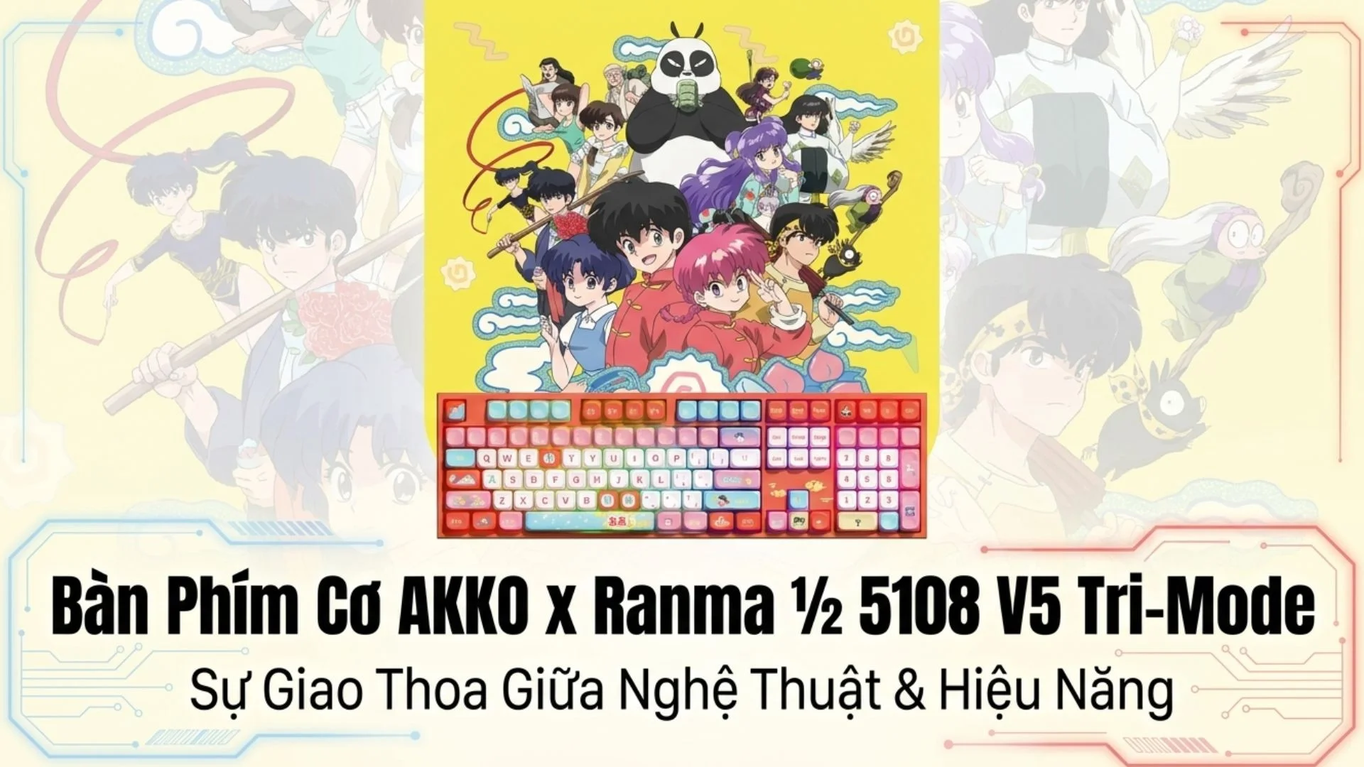 Bàn phím cơ AKKO 5108 V5 Ranma ½