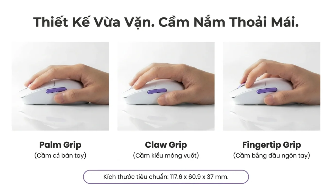 Chuột Không dây Gaming Akko Dash V9 Max Black