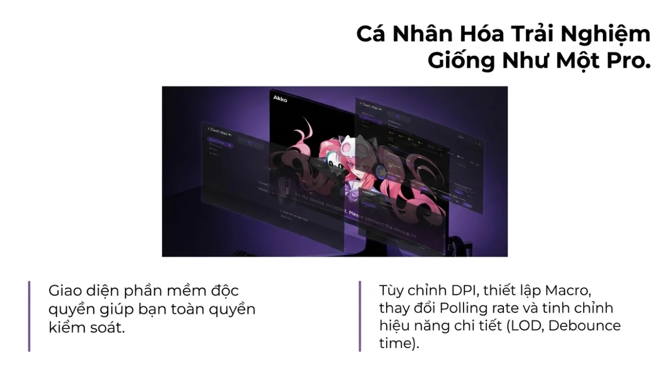 Chuột Không dây Gaming Akko Dash V9 Max Black