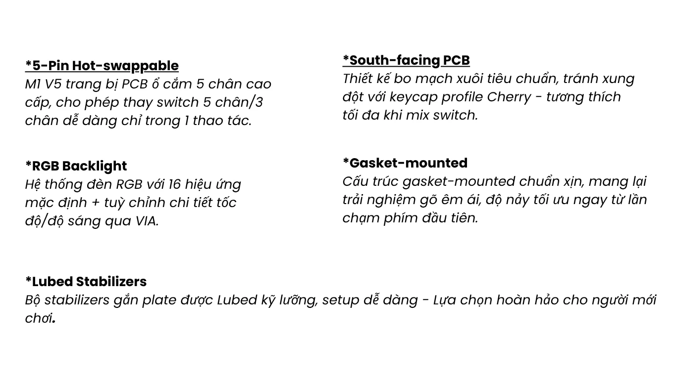 Bàn phím cơ MonsGeek M1 V5 VIA Recycling Botany Switch