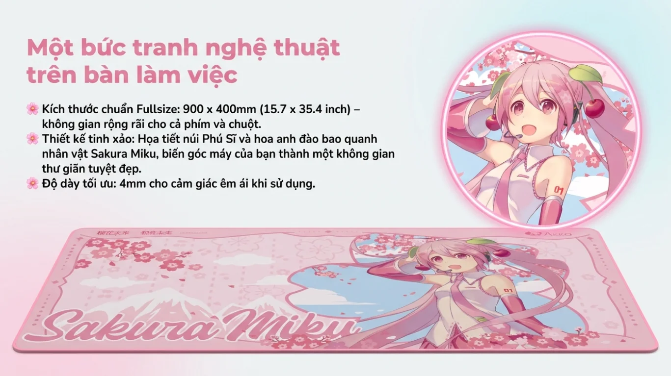 Bàn di AKKO Sakura Miku