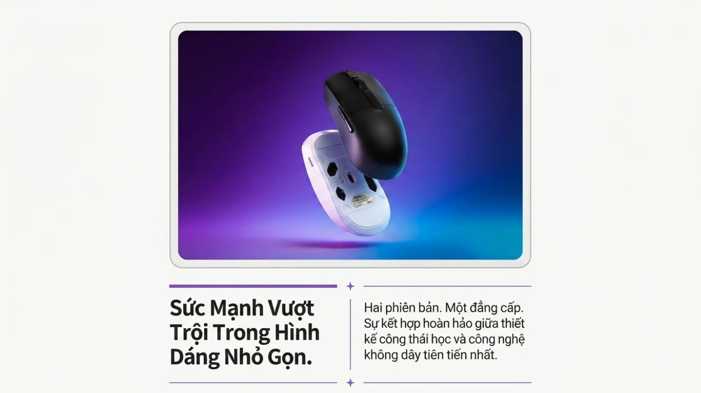 Chuột Không dây Gaming Akko Dash V9 Max Black