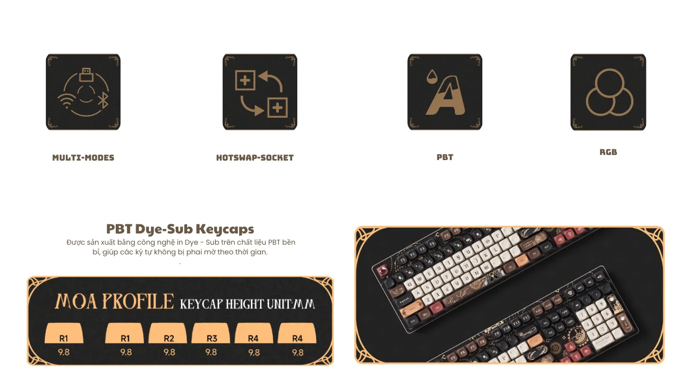 Bàn Phím AKKO 5108B Plus Lord of Mysteries (RGB / Hotswap / Piano Pro SW/ Multi-mode)