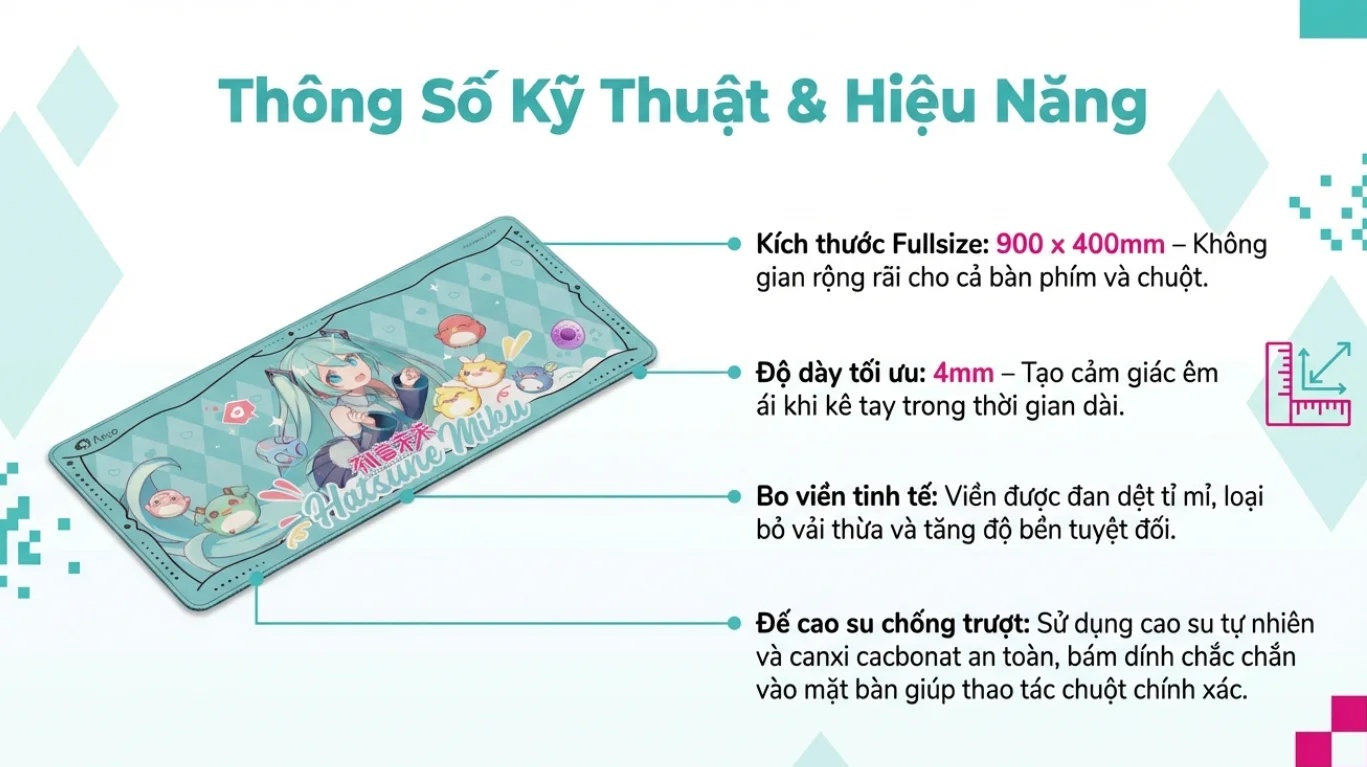 Bàn di AKKO Hatsune Miku