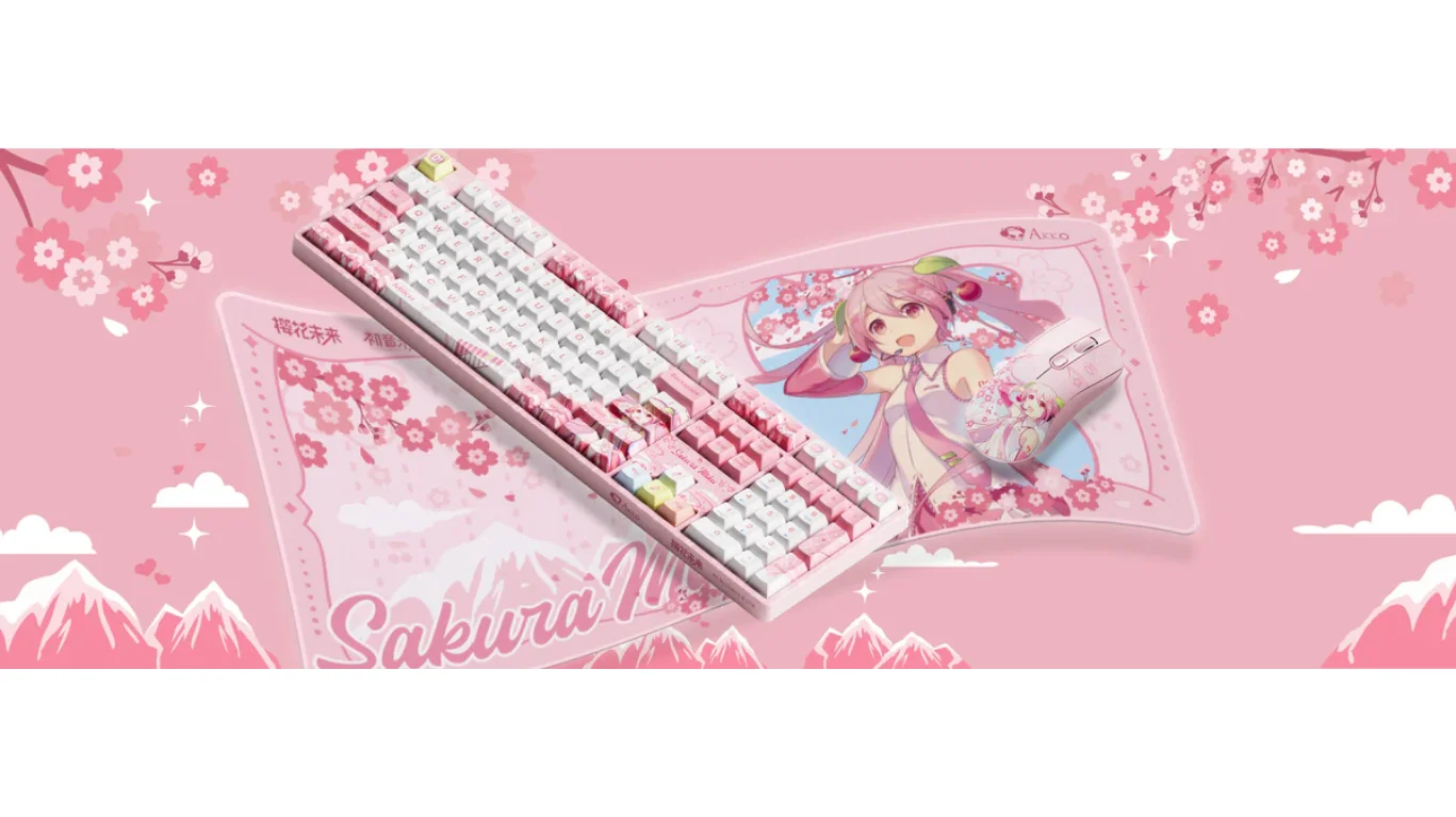 Bàn phím cơ AKKO 5108B Plus Sakura Miku Akko Piano Pro Switch