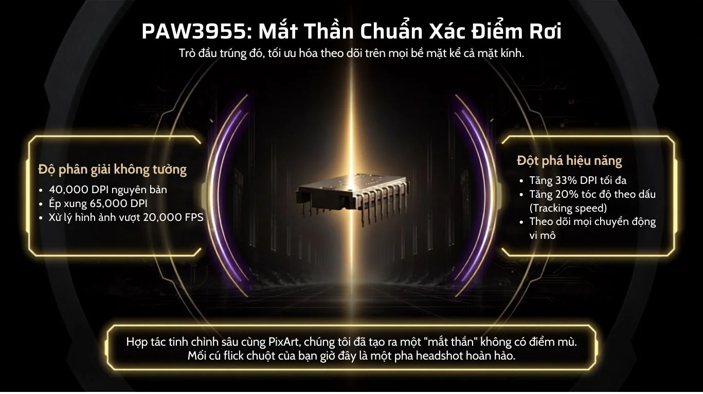 Chuột Không dây Gaming Akko Echo TAN8 Master Silver