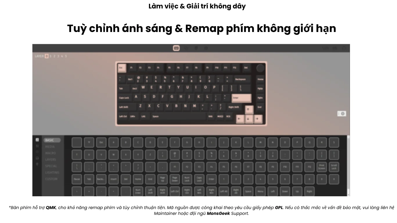 Bàn phím cơ MonsGeek M1 V5 VIA 1980s Botany Switch