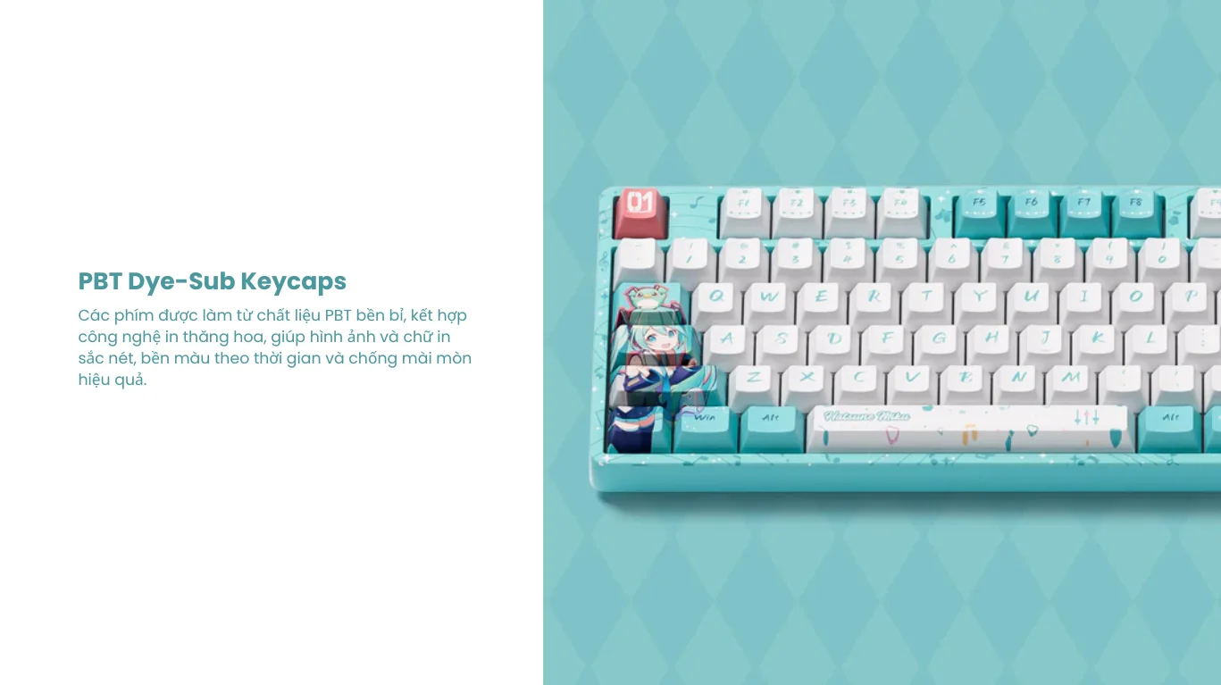 Bàn phím cơ AKKO 5108B Plus Hatsune Miku Akko Piano Pro Switch