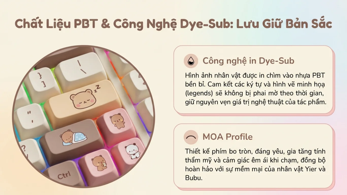 Bàn phím AKKO 5108B Plus Yier and Bubu yellow