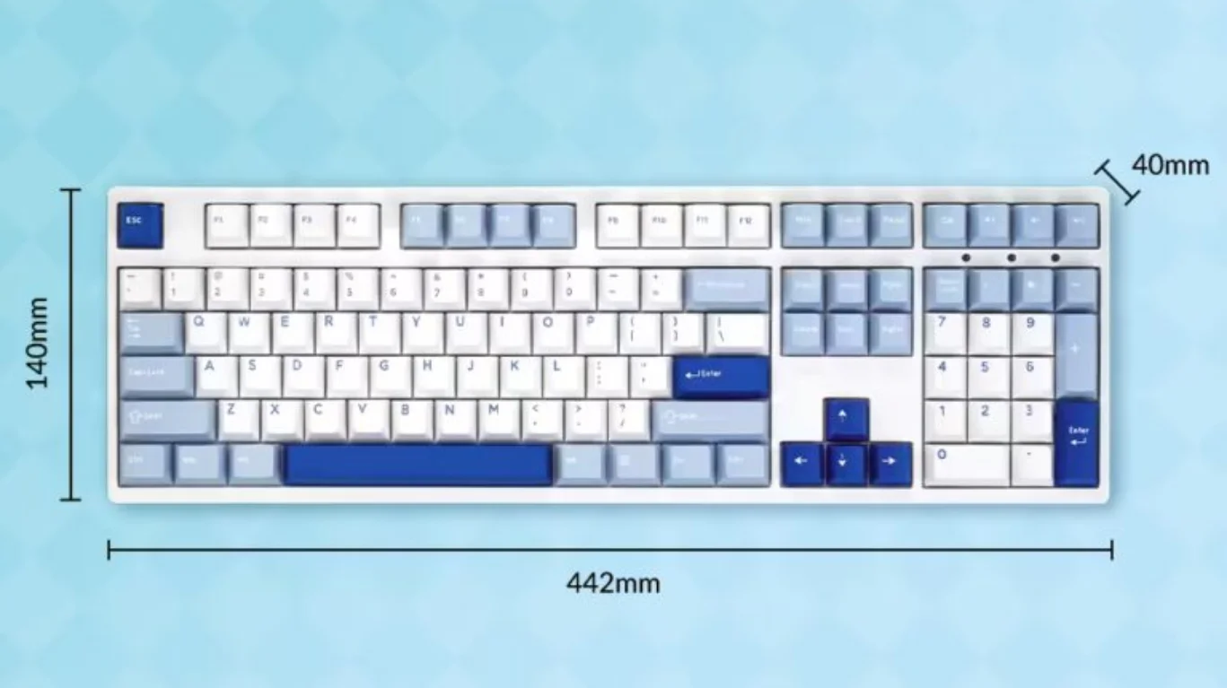 Bàn phím AKKO 3108RF V3 Glacier (Hotswap/USB Type-C/Wireless/No Led)