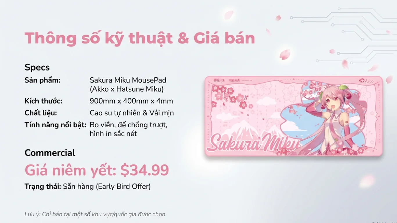 Bàn di AKKO Sakura Miku