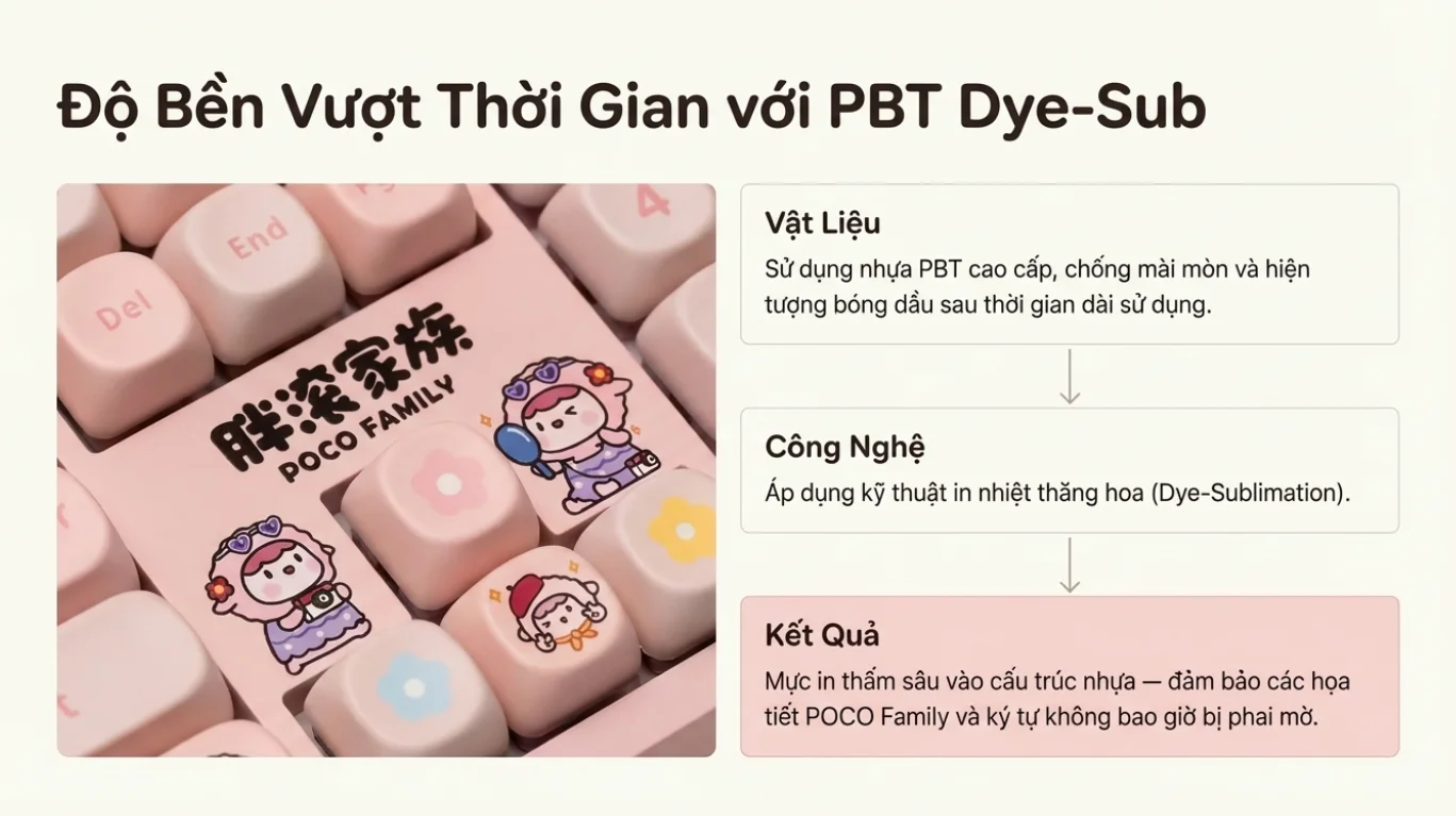 Bàn phím AKKO 3108RF V3 POCO LAMB (Hotswap/USB Type-C/Wireless/No Led)