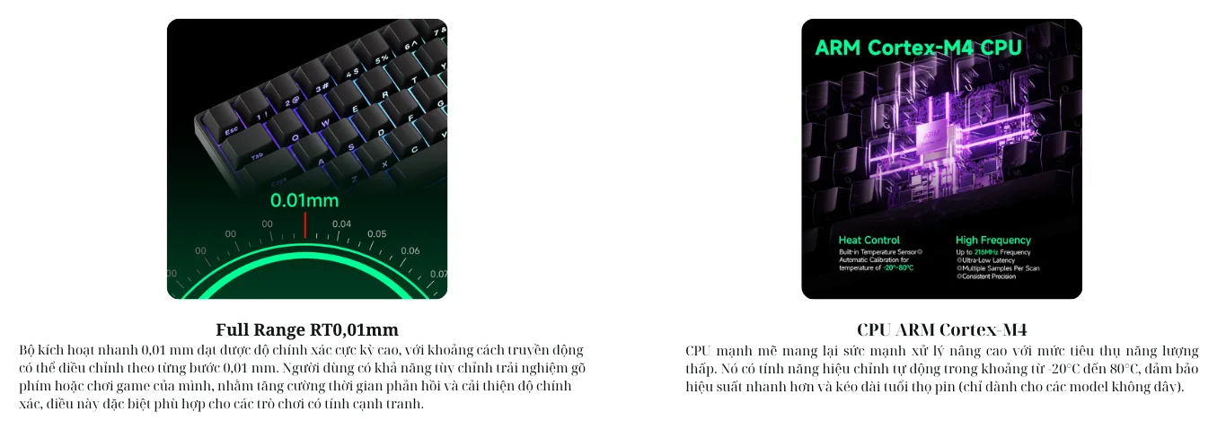 Bàn phím cơ MonsGeek FUN60 Pro SP White Akko Glare Magnetic Switches Tri-Mode ( Dây/USB/Bluetooth)