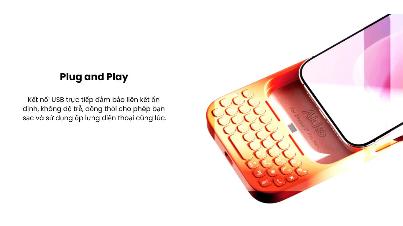 Akko MetaKey (For Iphone 17 Pro Max) Space Black | Cosmic Orange | Pink | Sky Blue | Lavender | Sage | Cloud White