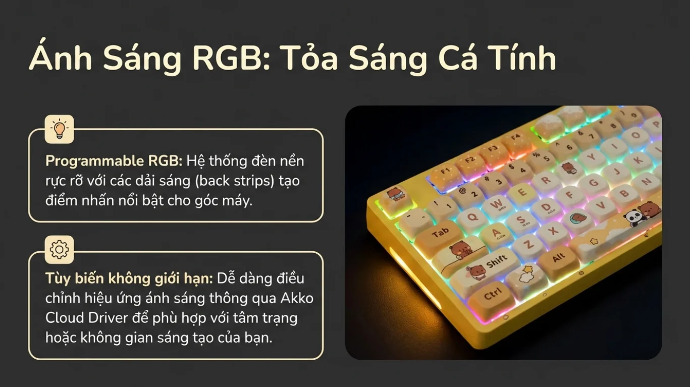 Bàn phím AKKO 5108B Plus Yier and Bubu yellow