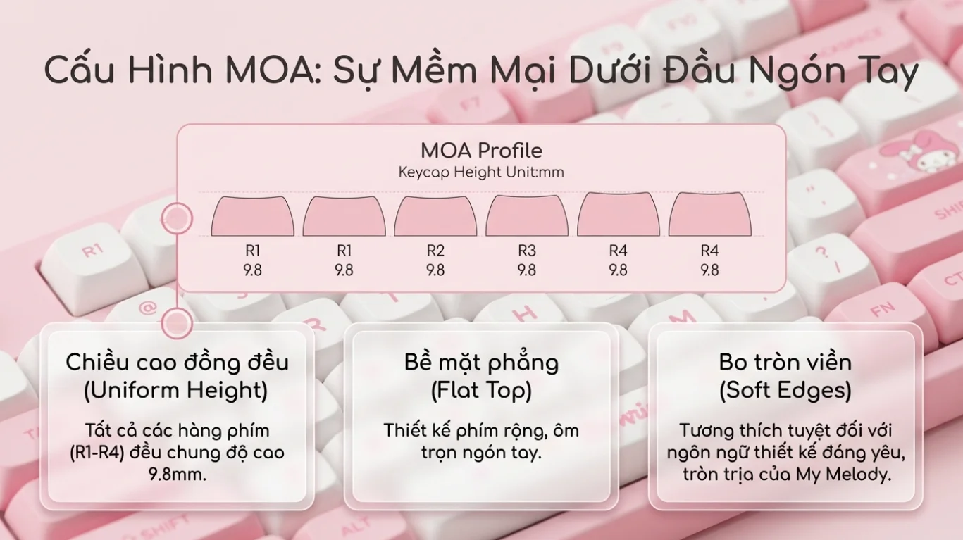 Bàn phím AKKO 3108RF V3 My Melody (Hotswap/USB Type-C/Wireless/No Led)