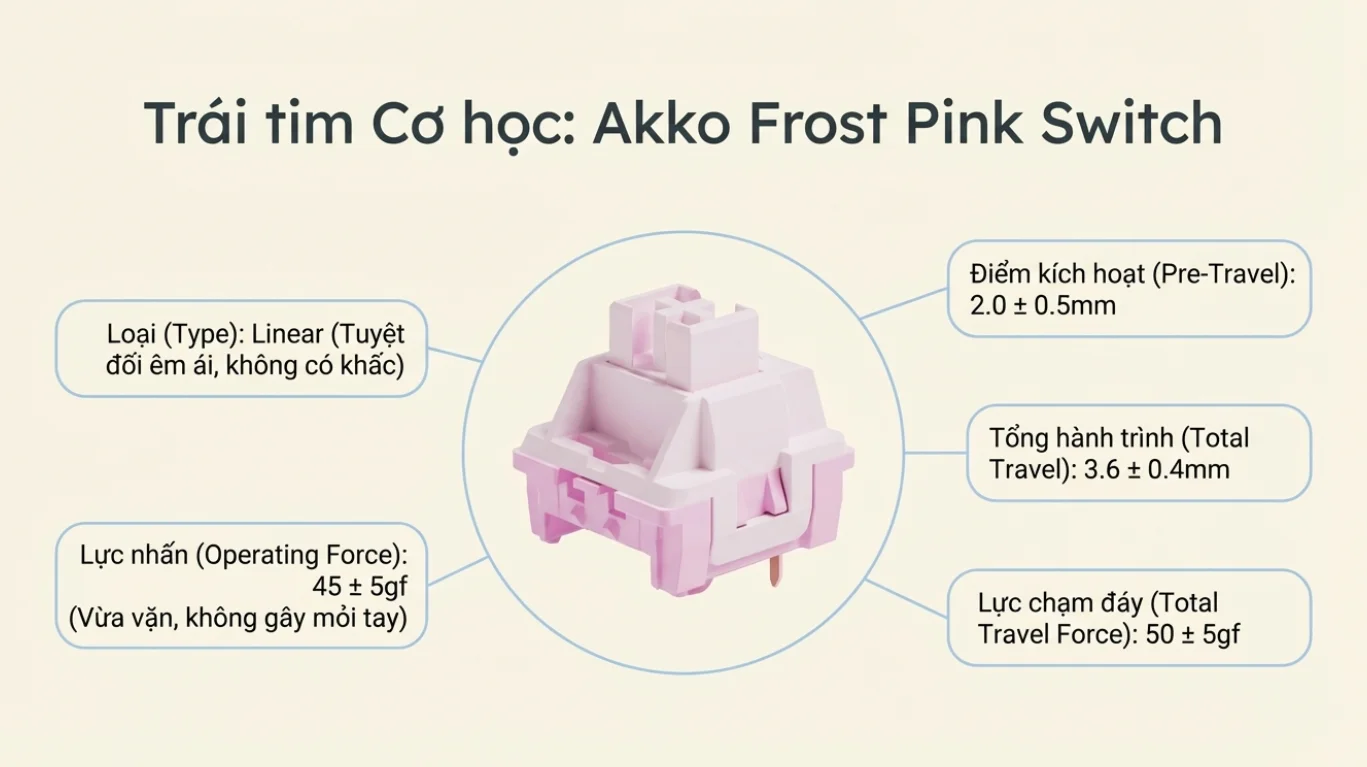 Bàn phím AKKO 3108RF V3 Piano Sweet (Hotswap/USB Type-C/Wireless/No Led)