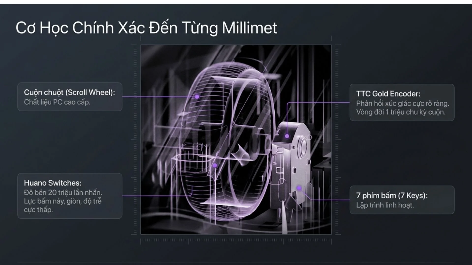 Chuột Không dây Gaming Akko Dash Pro Black