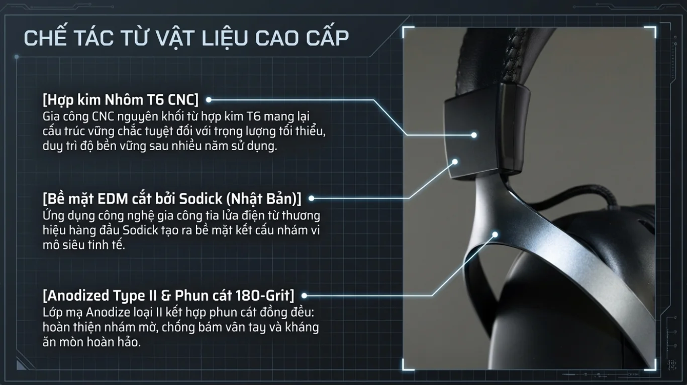 Tai nghe gaming Akko Verge S9 Ultra White ( Kết Nối Quad – Mode)