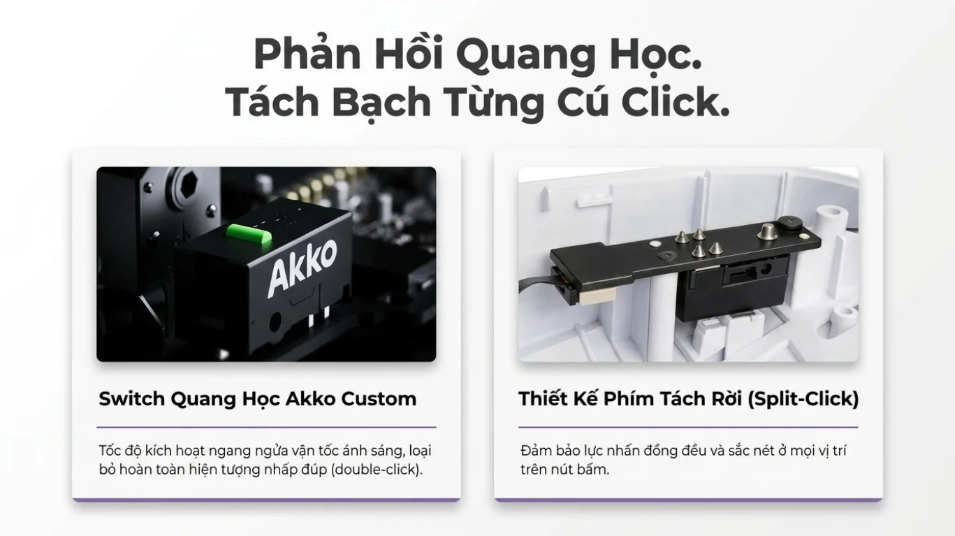 Chuột Không dây Gaming Akko Dash V9 Max Black
