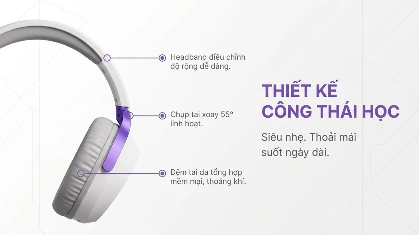 Tai nghe gaming Akko GH300 White ( Kết Nối Quad – Mode)