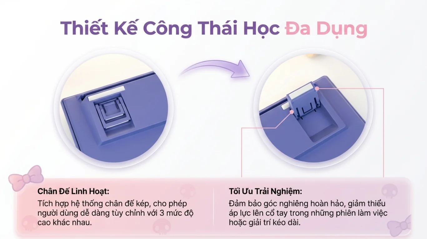 Bàn phím AKKO 3108RF V3 Kuromi (Hotswap/USB Type-C/Wireless/No Led)