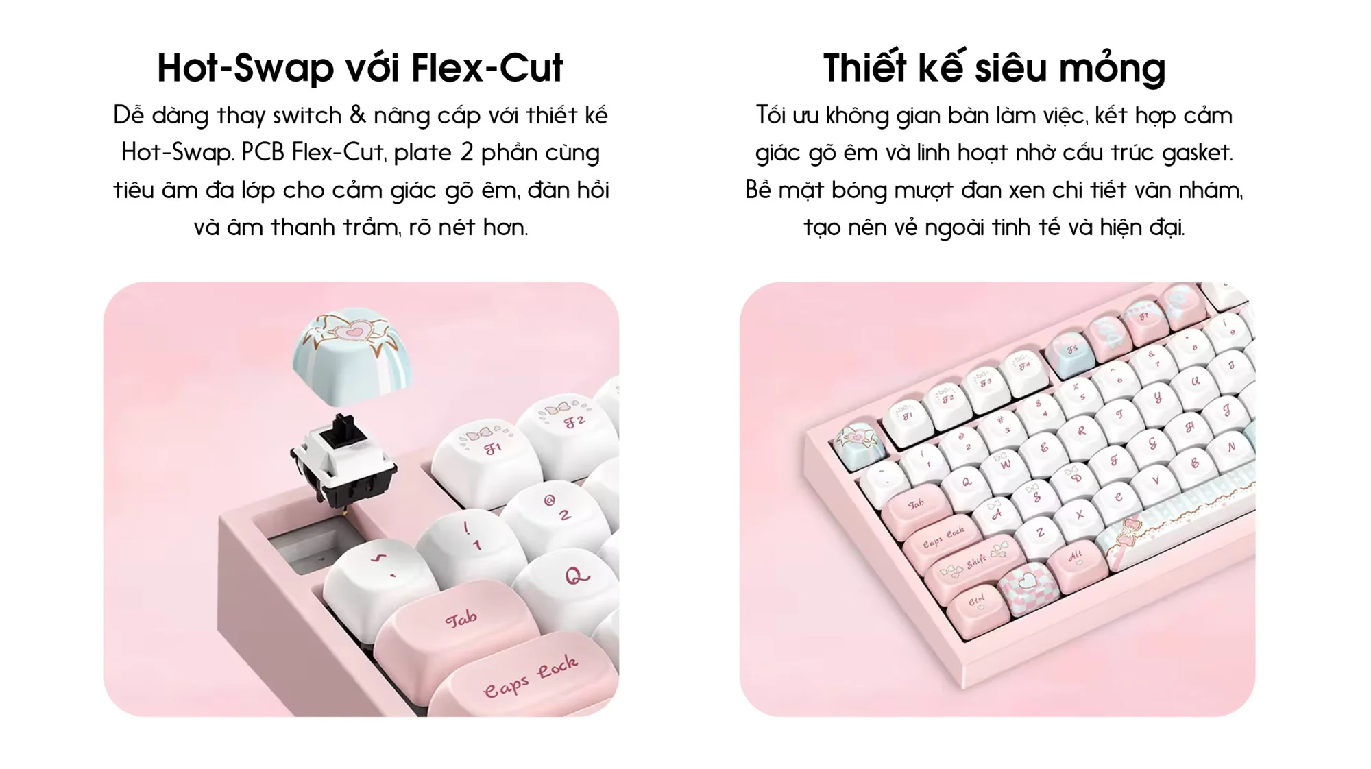 Bàn phím cơ AKKO 5075 V5 Piano Sweet