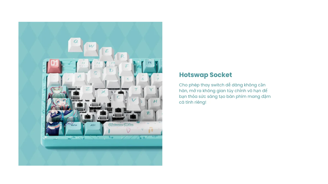 Bàn phím cơ AKKO 5108B Plus Hatsune Miku Akko Piano Pro Switch