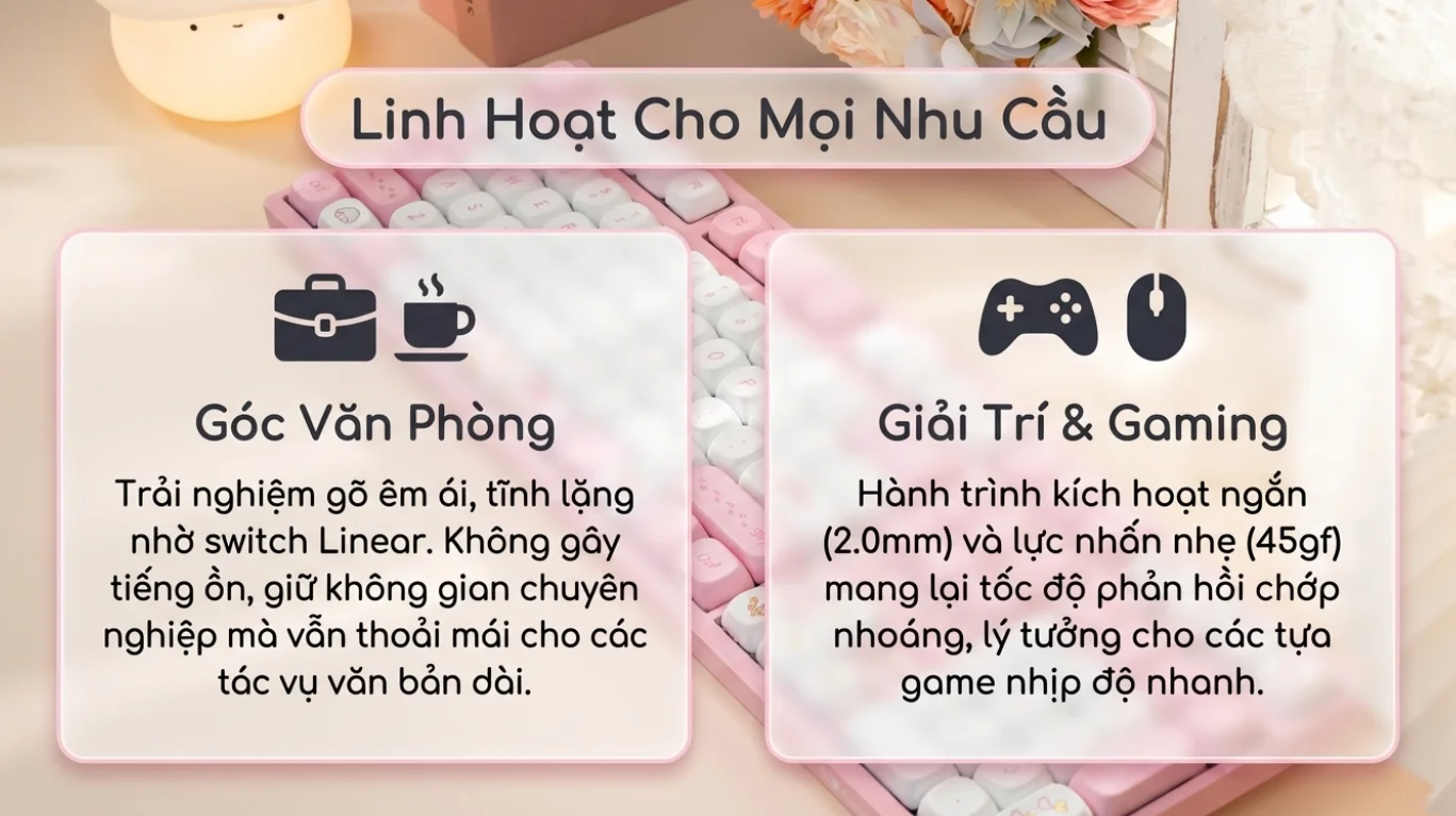 Bàn phím AKKO 3108RF V3 My Melody (Hotswap/USB Type-C/Wireless/No Led)