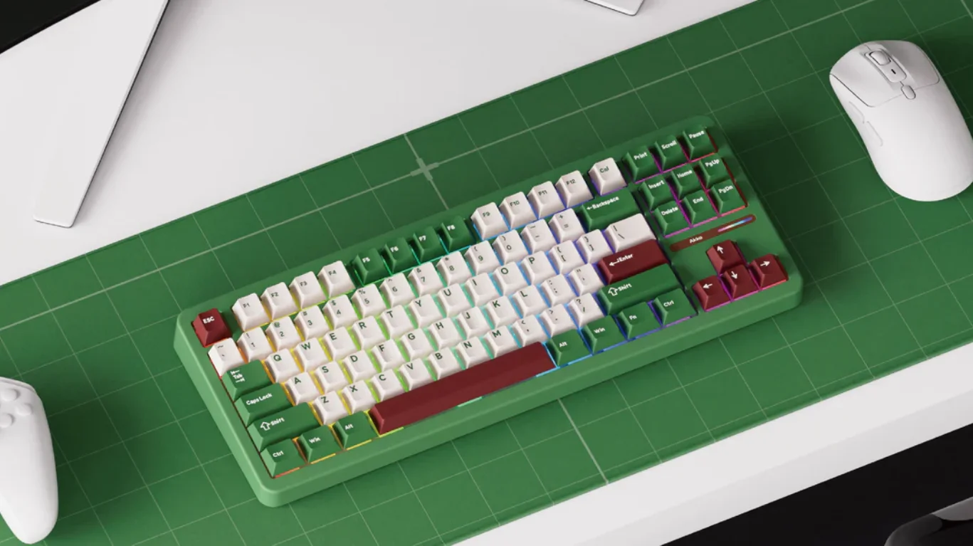 Bàn phím cơ AKKO TAC87 Red Bean Stellar Rose Switch - 3 Mode