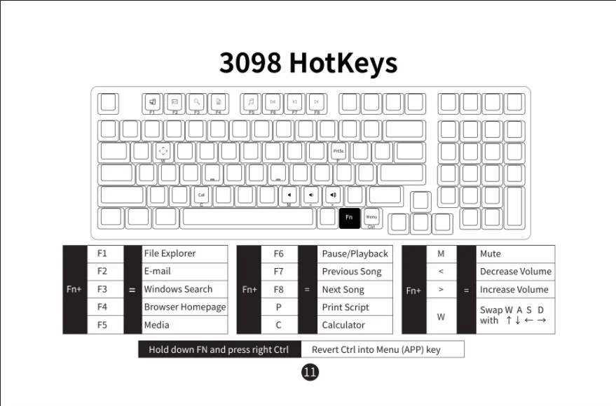 Bàn phím cơ AKKO 3098 ASA – Los Angeles (AKKO CS switch / Hotswap / Foam tiêu âm)