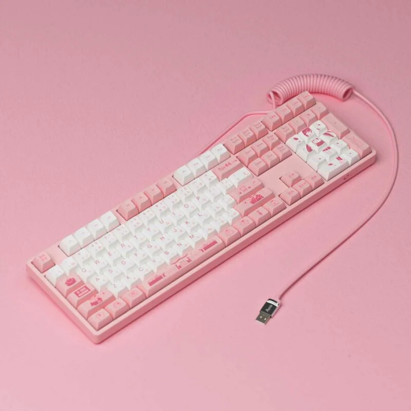 AKKO Coiled Cable (Black / White / Pink / Blue)