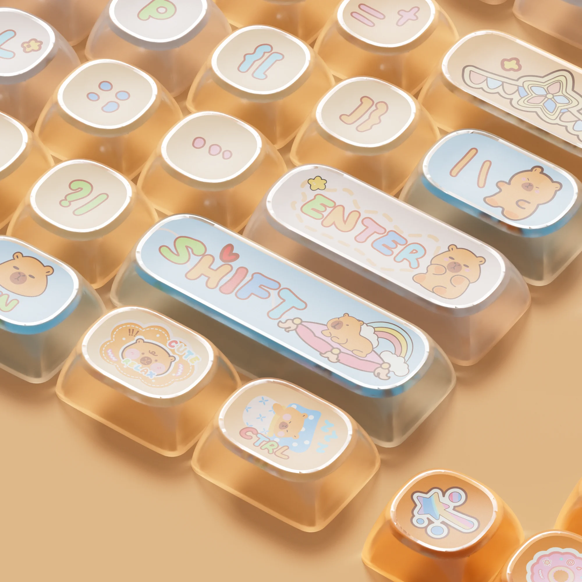 AKKO Keycap set – Capybara Pudding Keycap Set (140-key)