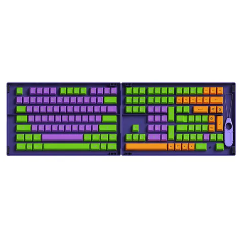 AKKO Keycap set EVA-01 (PBT Double-Shot/ASA profile/158 nút)
