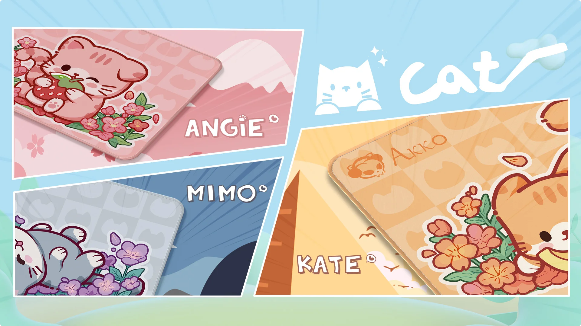 Bàn di Akko Cat Orange KATE/Gary MIMO/ANGIE