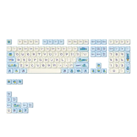 AKKO Keycap set – Akko Lemon Bear (PBT Dye-subbed / OEM profile / 122 nút)