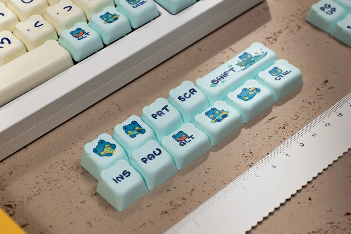AKKO Keycap set – Akko Lemon Bear (PBT Dye-subbed / OEM profile / 122 nút)