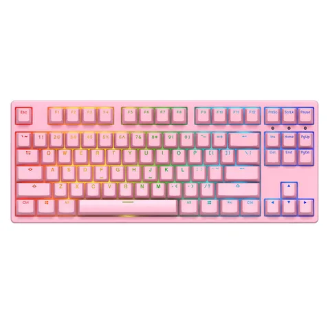 Bàn phím cơ AKKO 3087S RGB Pink Cherry Switch