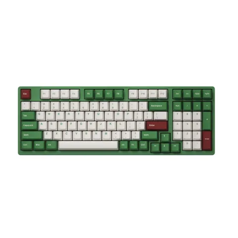 Bàn Phím cơ Akko 3098S Matcha Red Bean (PBT Double Shot/Rainbow LED/cherry profile) - Cream Yellow Pro