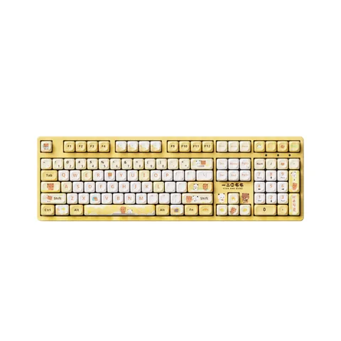 Bàn phím AKKO 3108RF V3 Yier and Bubu yellow (Hotswap/USB Type-C/Wireless/No Led)