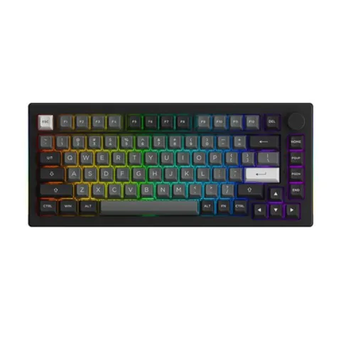 AKKO 5075B Plus-S Black & Silver (Multi-modes / RGB / Hotswap / Gasket mount / South Facing)