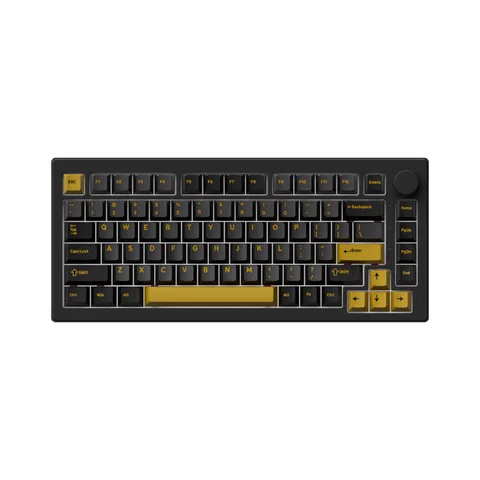 Bàn phím cơ AKKO 5075 V3 Black&Gold (USB Type-C, 2.4G / Bluetooth - Mạch Xuôi)
