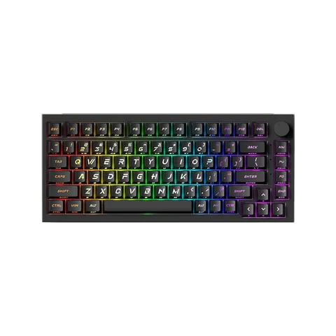 Bàn phím cơ AKKO 5075 V5 HE Z Caps – Black